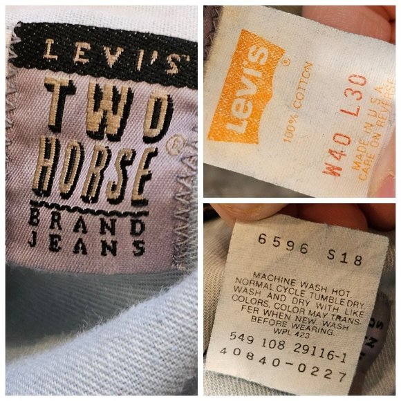 Retro 1980 Levis 549s Vintage Wash‎ Straight Leg Jeans 38x30 USA Acid Wash - Picture 16 of 16